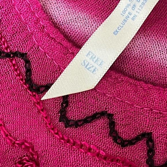 Ocean Breeze Knit One Size Tunic Top Women’s Pink Sheer O/s Beach Boho Hippie - Picture 6 of 11